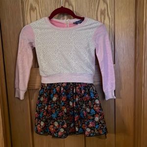 Truly Me girls size 6 pink and floral dress